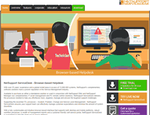 Tablet Screenshot of netsupportservicedesk.com